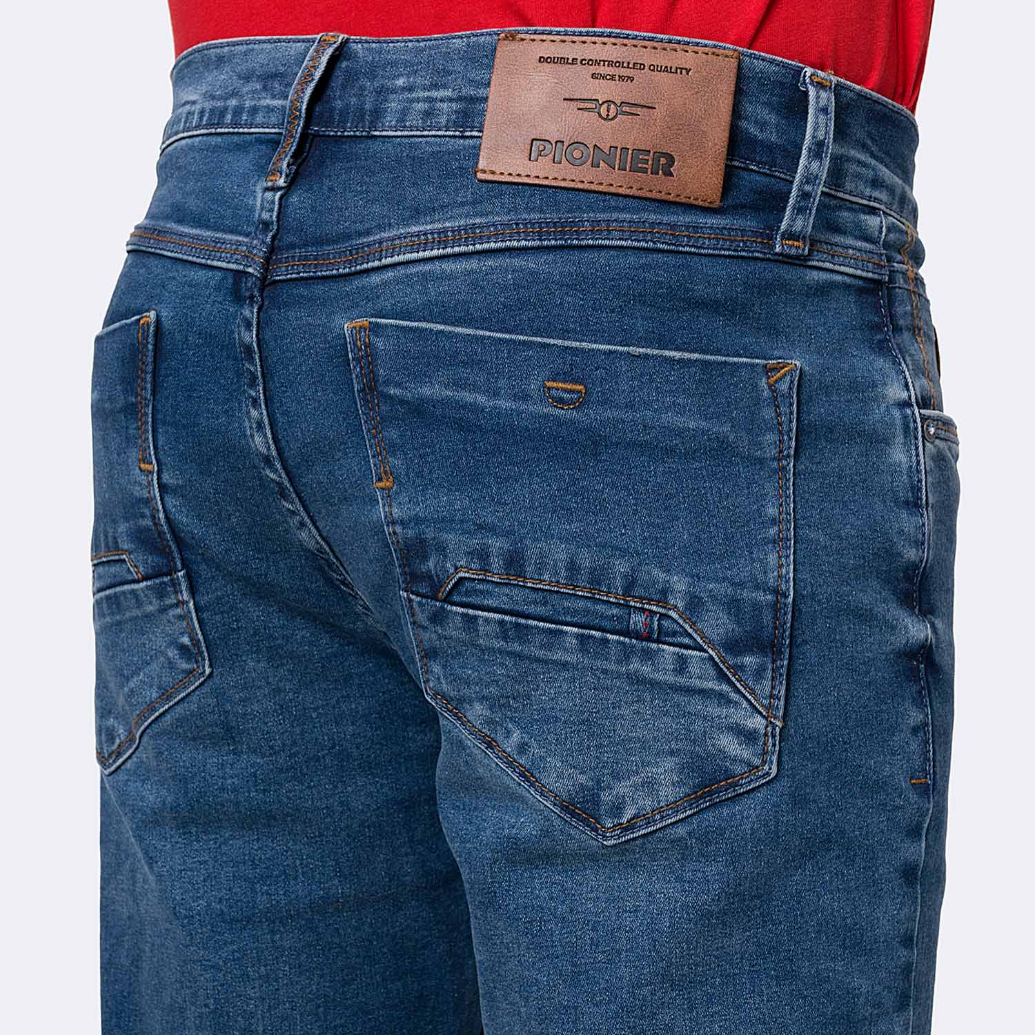 PANTALÓN JEAN PITILLO DENIM STRETCH HOMBRE PIONIER ALBIAR - 4