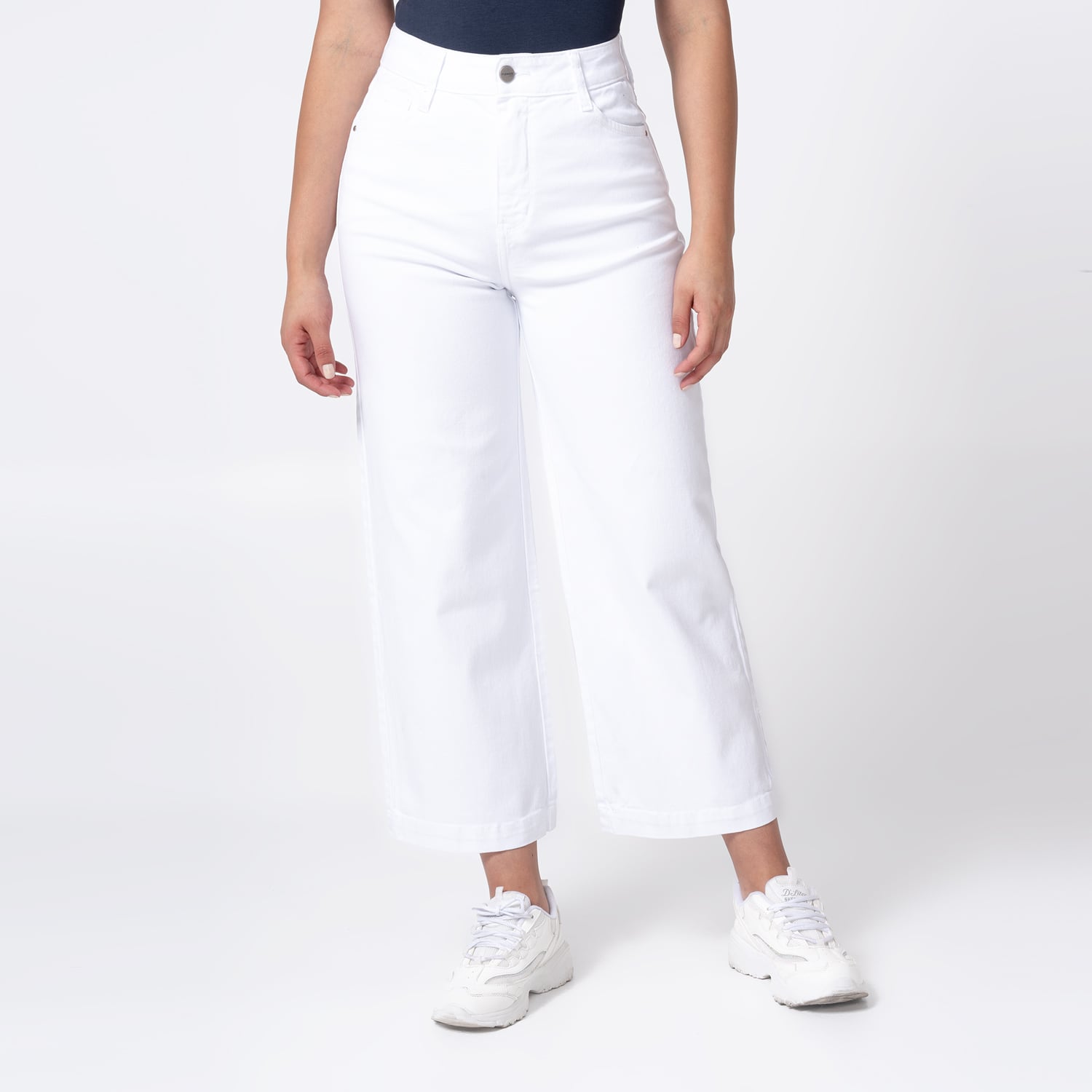PANTALÓN DRILL STRETCH MUJER PIONIER LARI BULL DENIM - 1