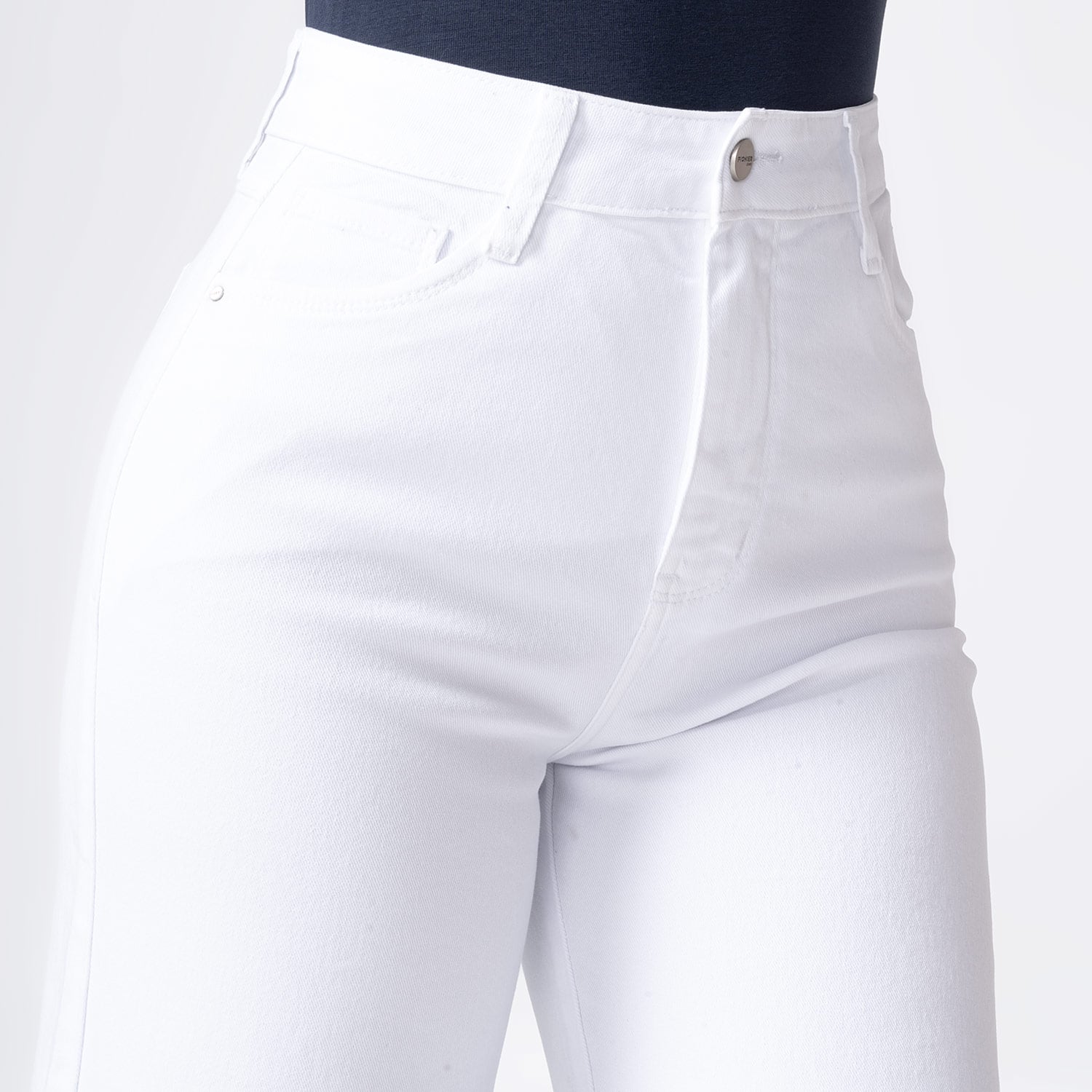 PANTALÓN DRILL STRETCH MUJER PIONIER LARI BULL DENIM - 3