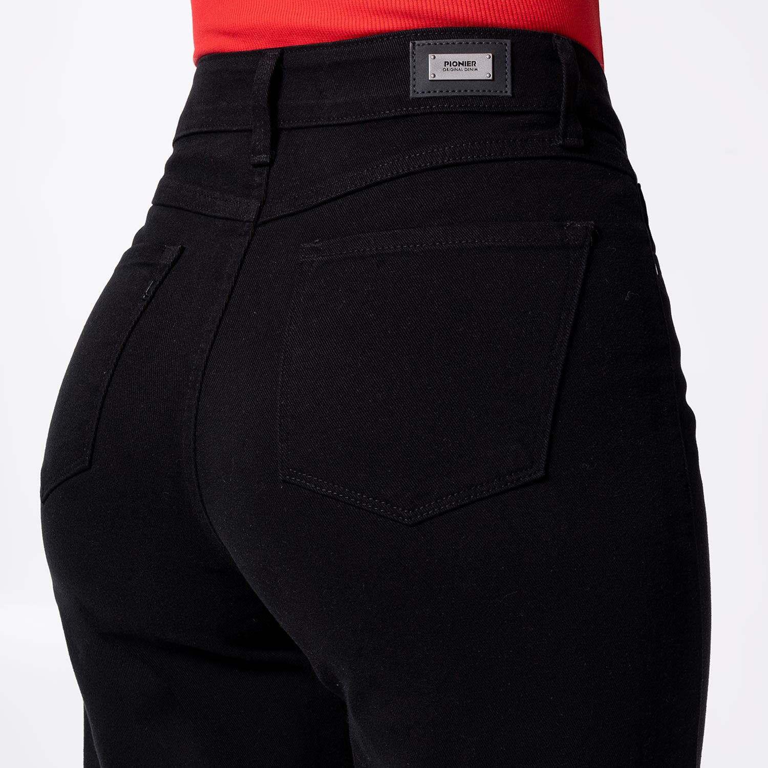 PANTALÓN DRILL STRETCH MUJER PIONIER LARI BULL DENIM - 4