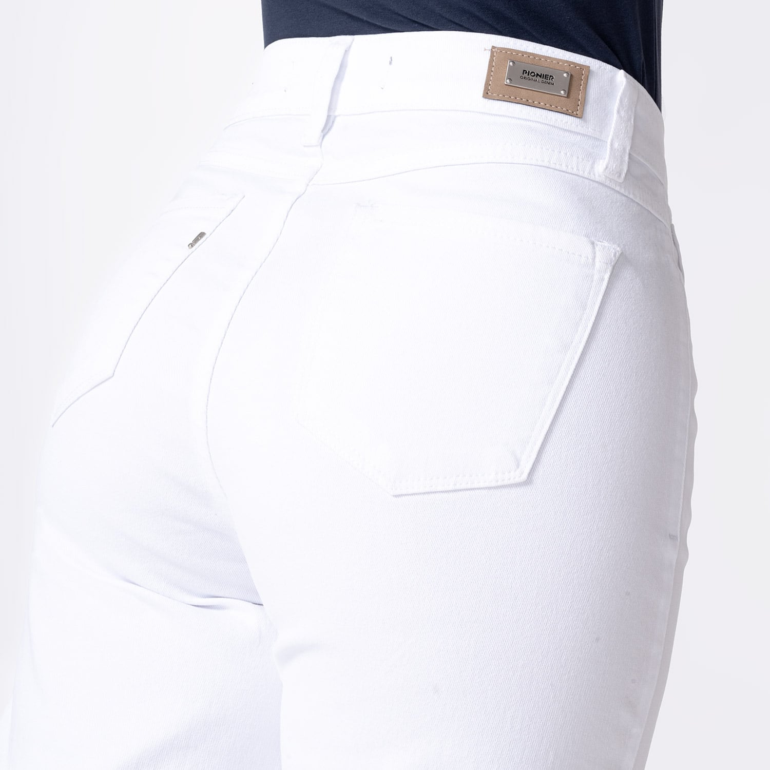 PANTALÓN DRILL STRETCH MUJER PIONIER LARI BULL DENIM - 4