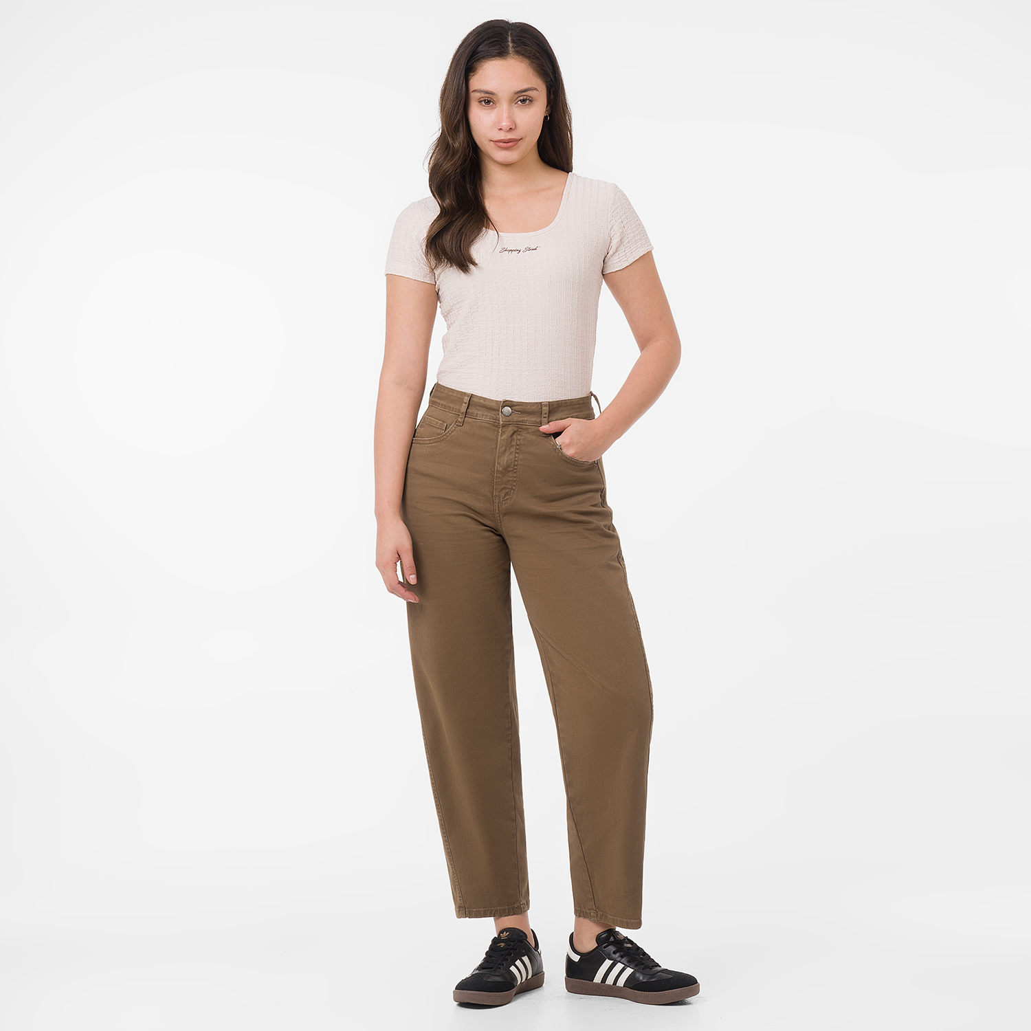 PANTALÓN DRILL STRETCH MUJER GOCCOS GRANCE - 1