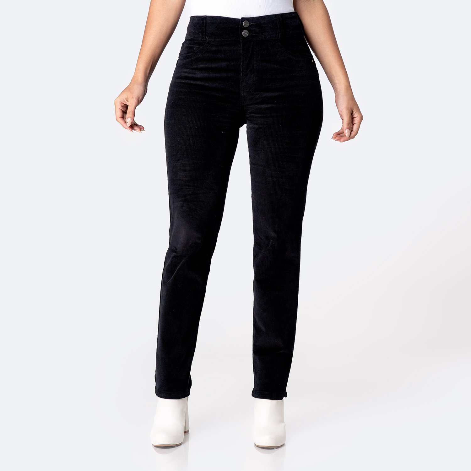PANTALÓN RECTO CORDUROY STRETCH MUJER PIONIER LARISSA C - 1