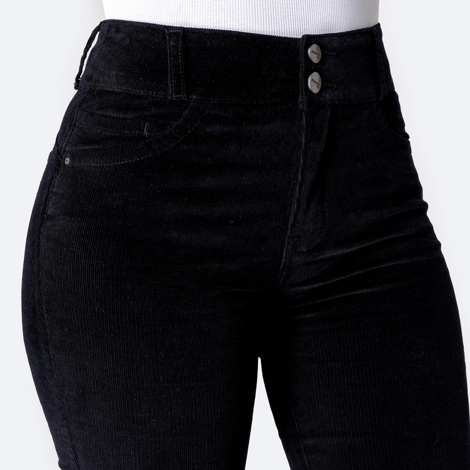 PANTALÓN RECTO CORDUROY STRETCH MUJER PIONIER LARISSA C - 3