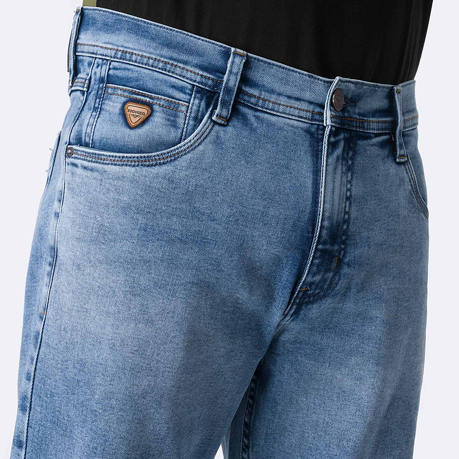 PANTALÓN JEAN SEMIPITILLO DENIM STRETCH HOMBRE PIONIER GALLHES - 3