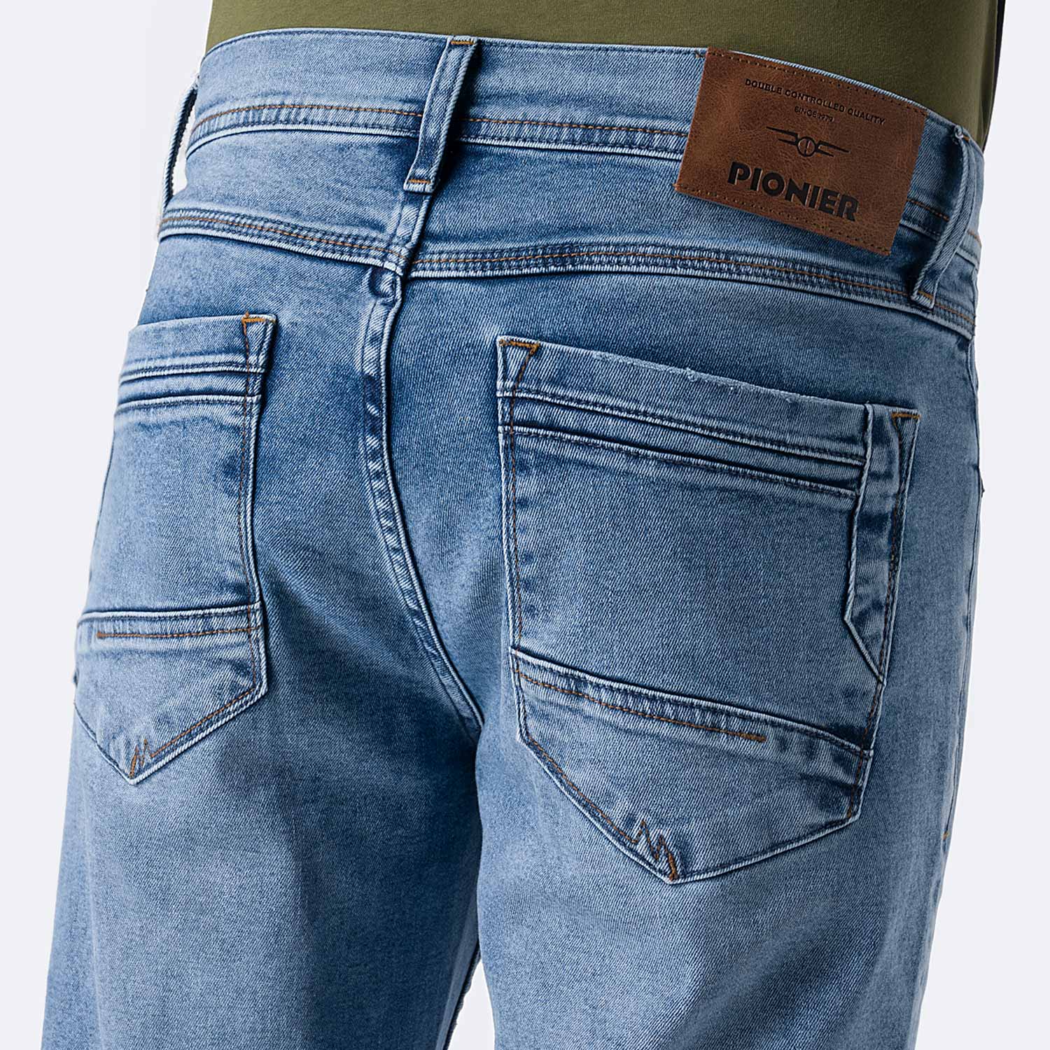 PANTALÓN JEAN SEMIPITILLO DENIM STRETCH HOMBRE PIONIER GALLHES - 4