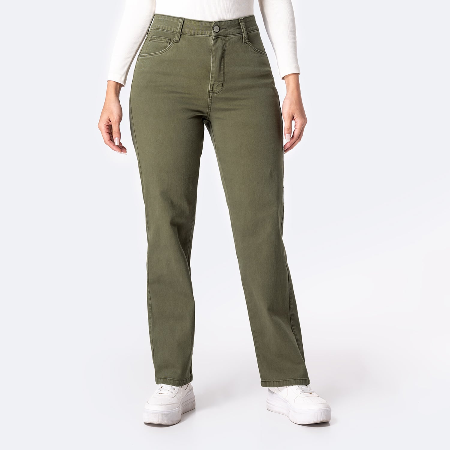 PANTALÓN DRILL STRETCH MUJER PIONIER HAISHE - 1