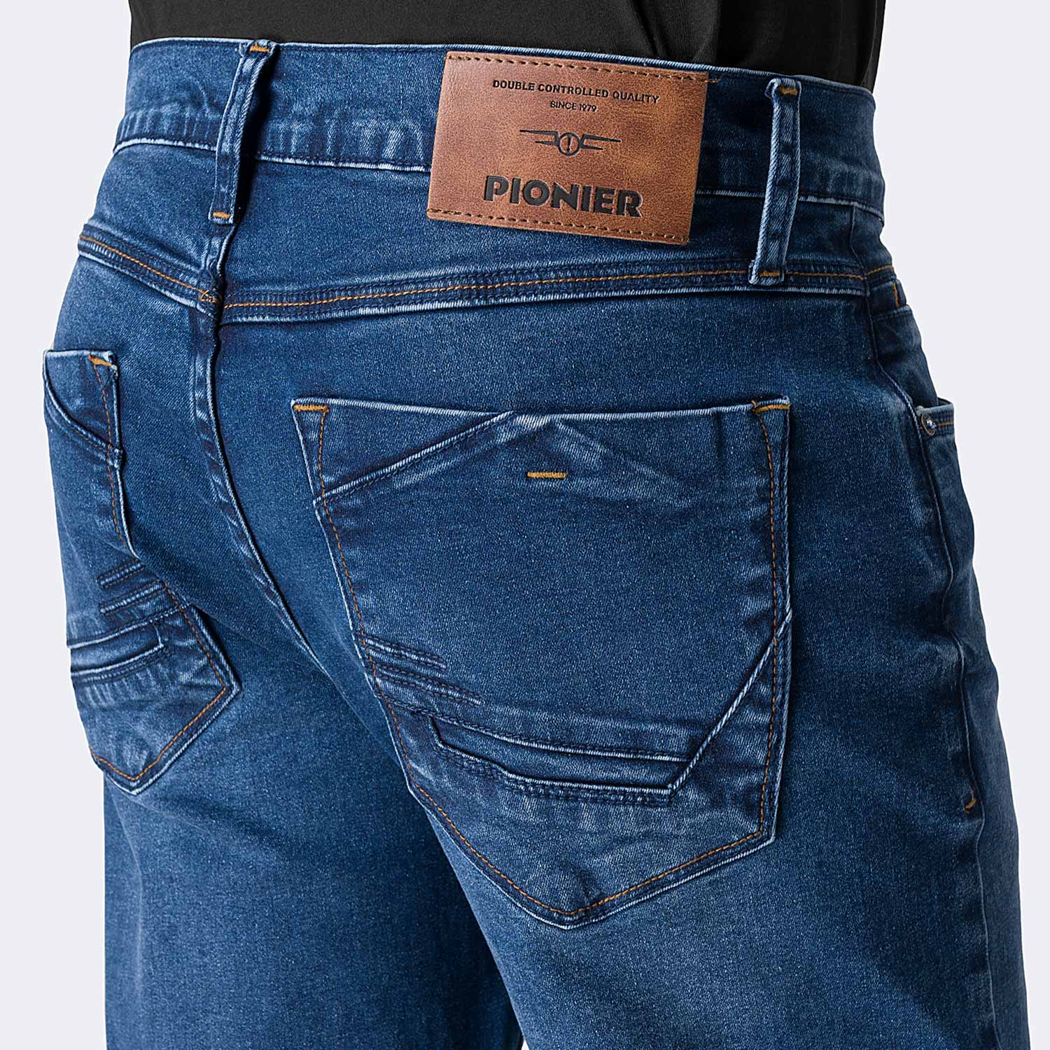 PANTALÓN JEAN SEMIPITILLO DENIM STRETCH HOMBRE PIONIER EZZIO - 4