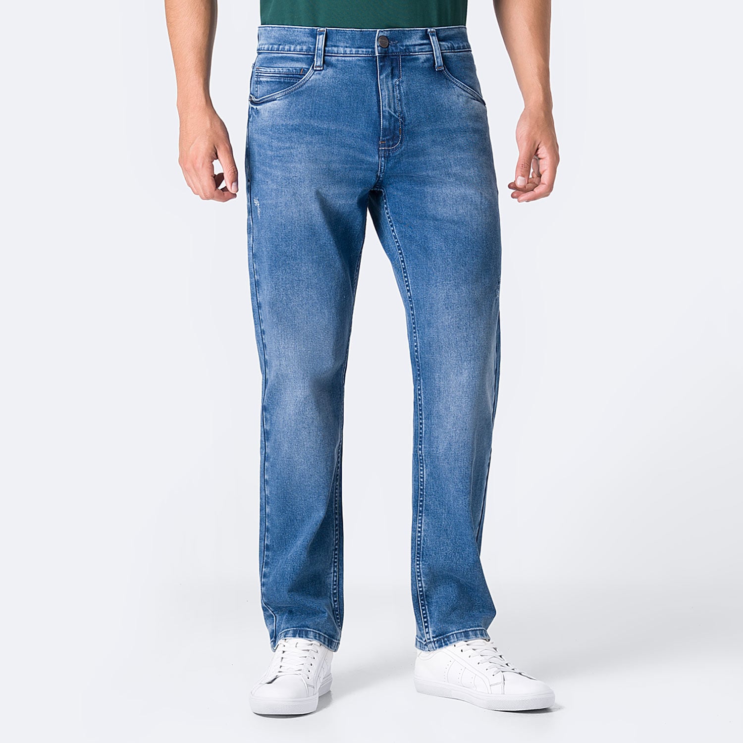 PANTALÓN JEAN SEMIPITILLO DENIM STRETCH HOMBRE PIONIER JAHKIM - 1