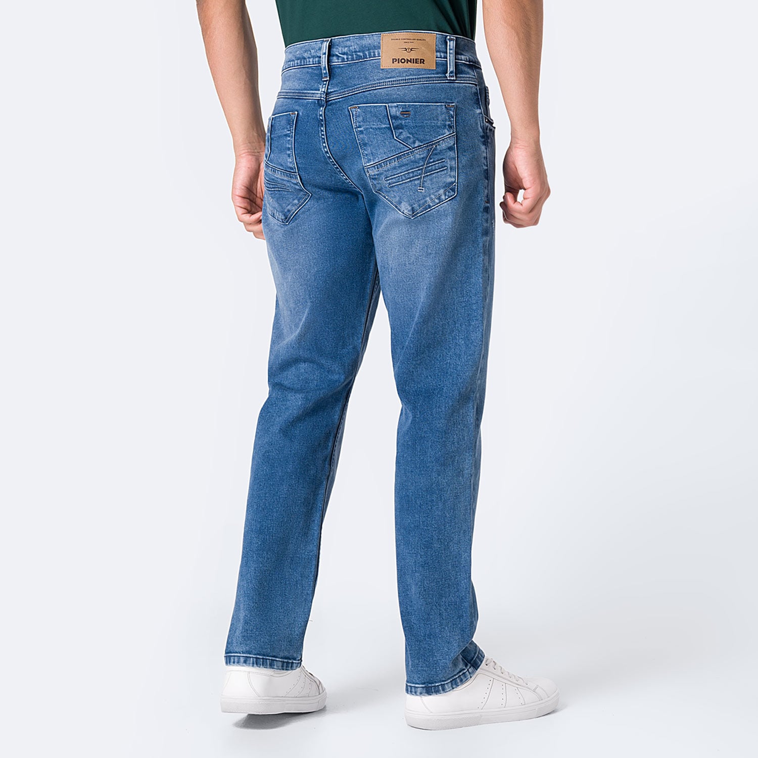 PANTALÓN JEAN SEMIPITILLO DENIM STRETCH HOMBRE PIONIER JAHKIM - 2