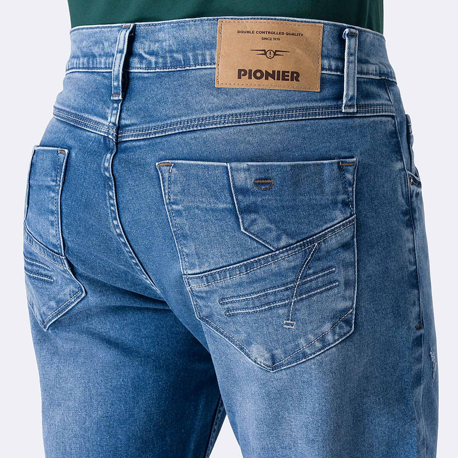 PANTALÓN JEAN SEMIPITILLO DENIM STRETCH HOMBRE PIONIER JAHKIM - 4