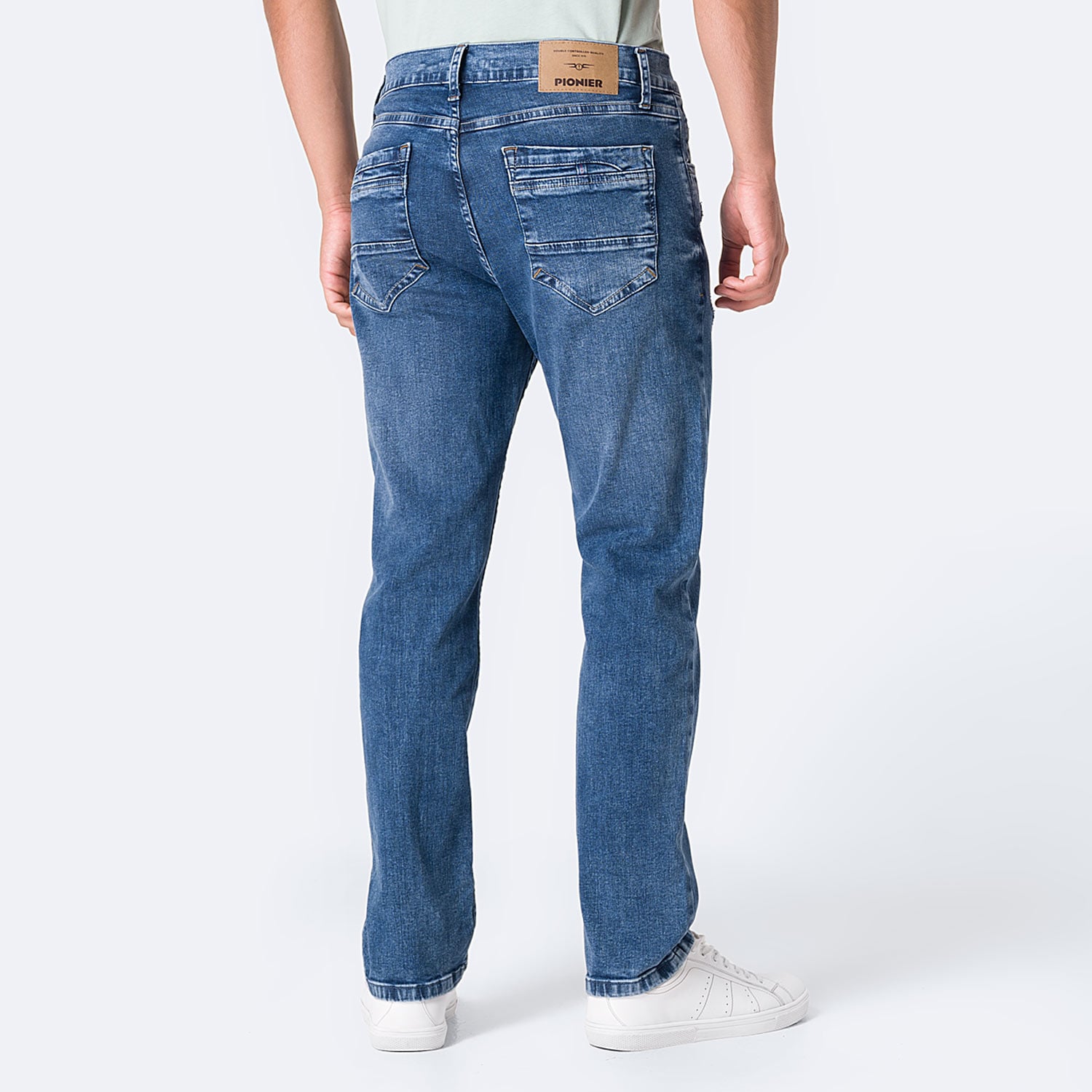 PANTALÓN JEAN SEMIPITILLO DENIM STRETCH HOMBRE PIONIER HAELLH - 2