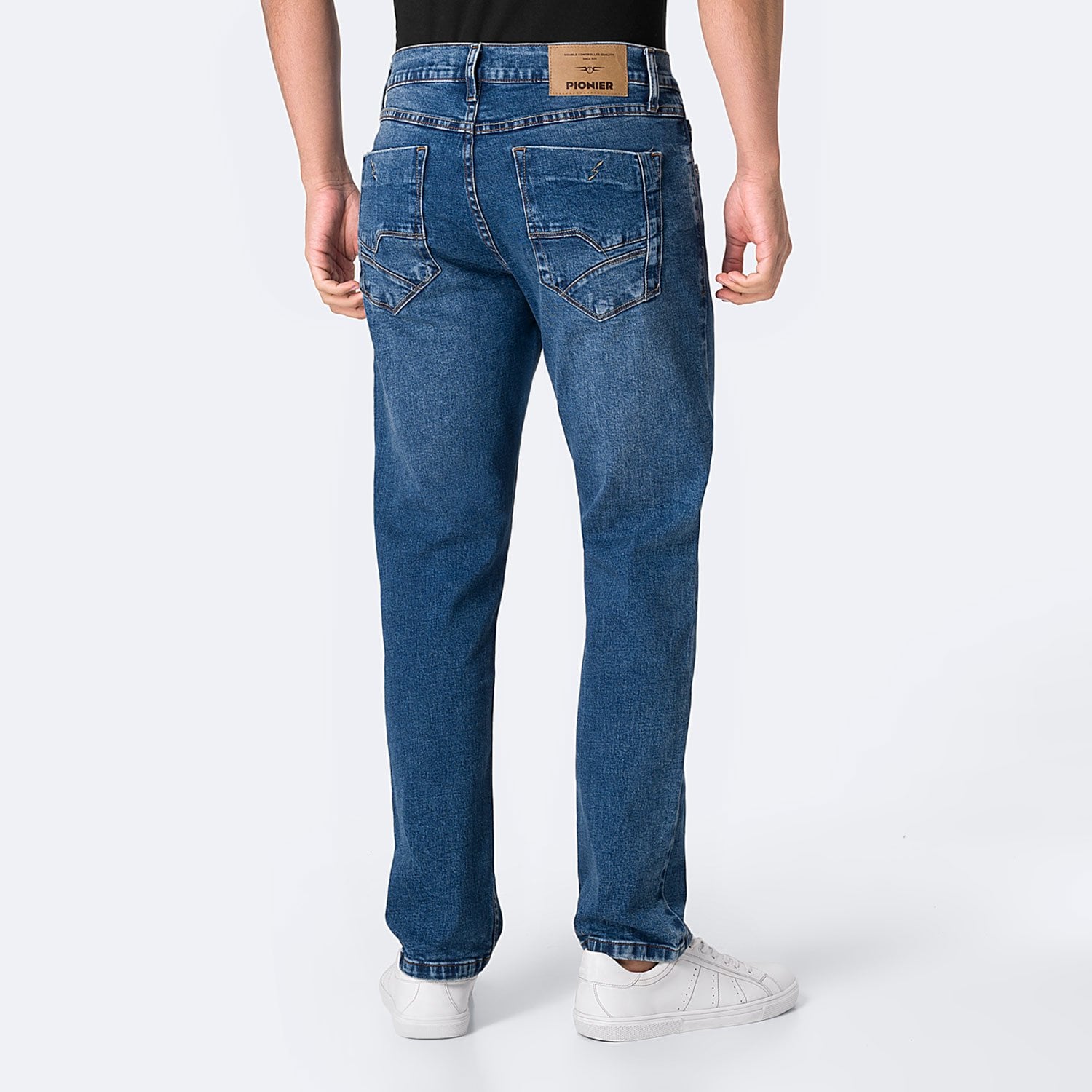 PANTALÓN JEAN SEMIPITILLO DENIM STRETCH HOMBRE PIONIER ADIELH - 2