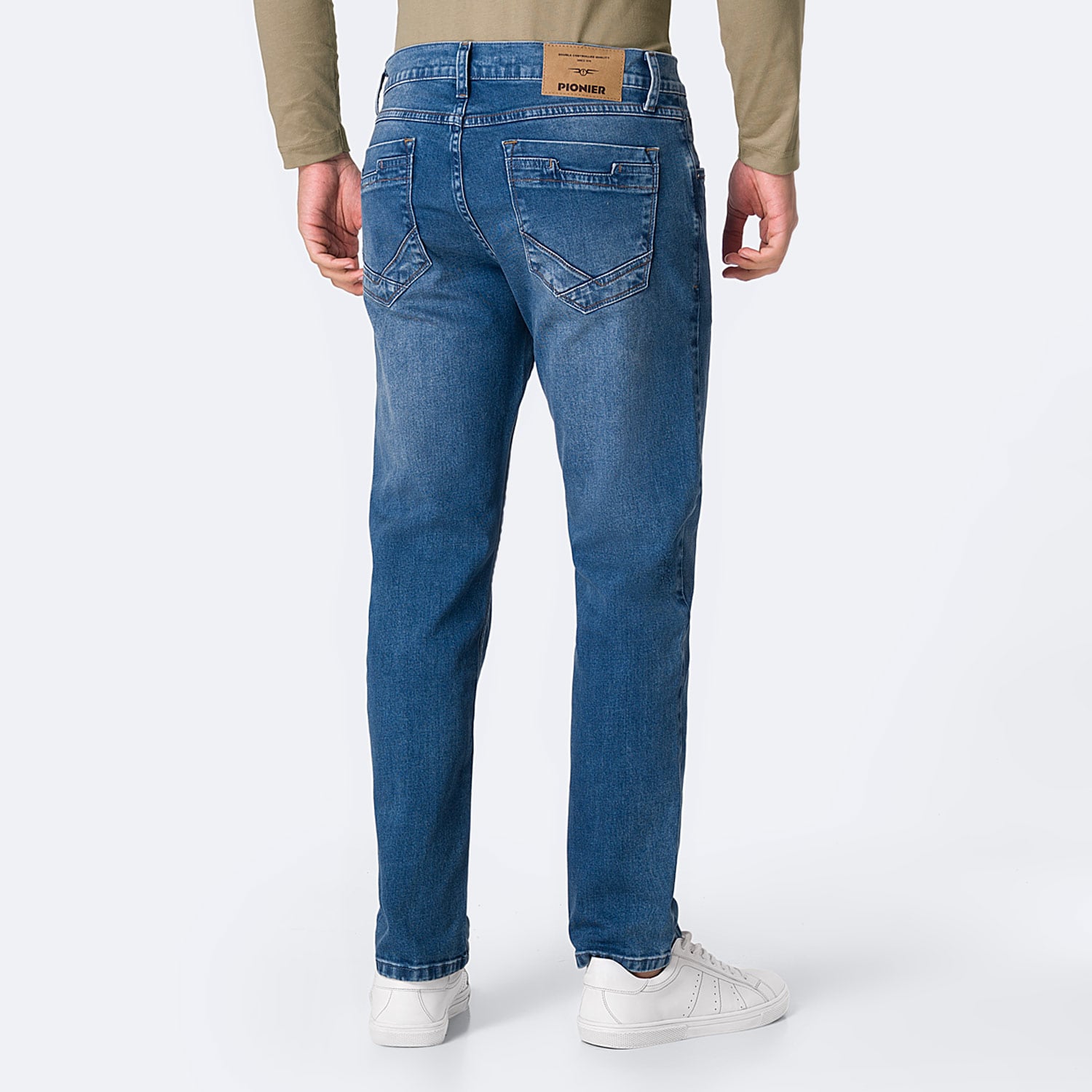 PANTALÓN JEAN SEMIPITILLO DENIM STRETCH HOMBRE PIONIER ALFFONZO - 2