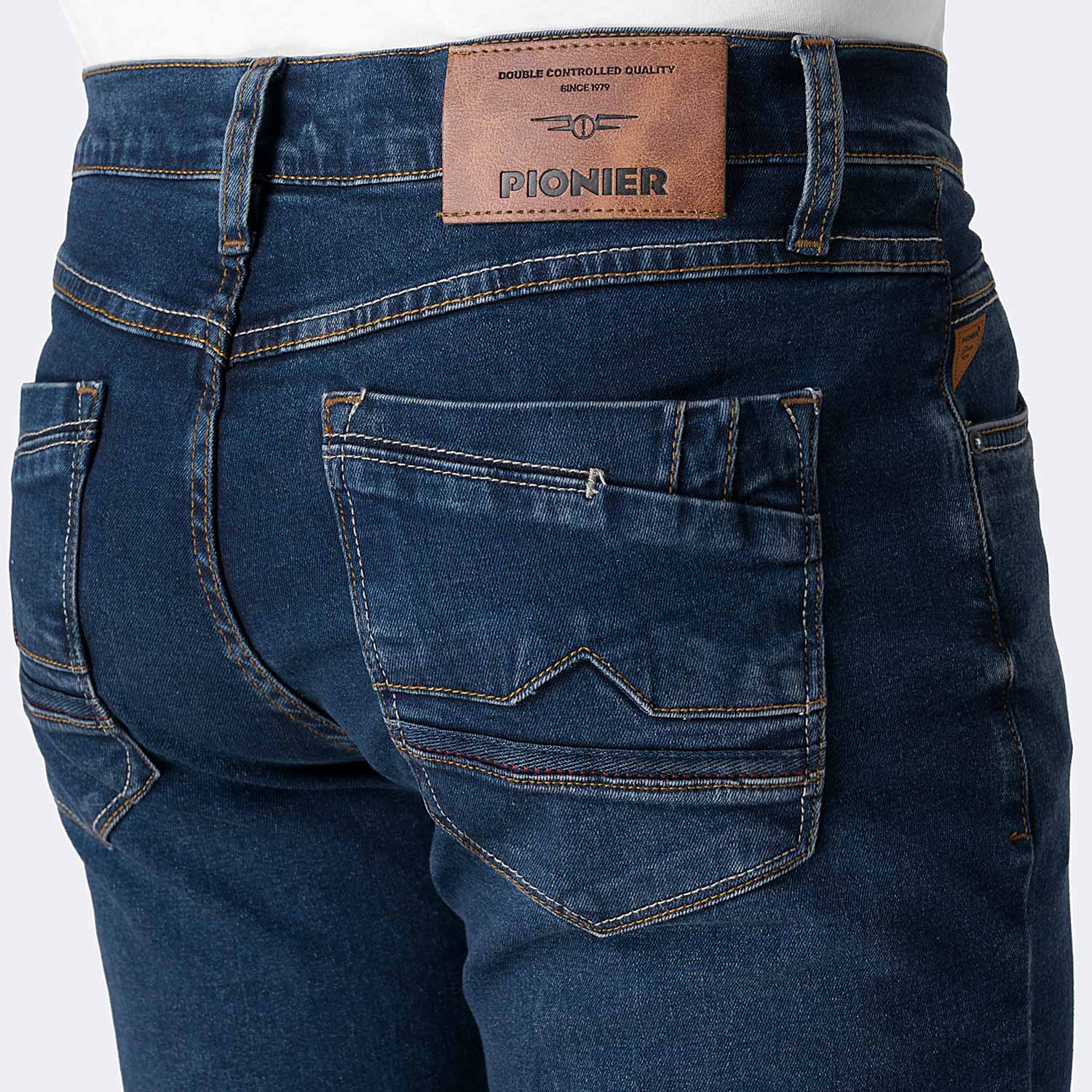 PANTALÓN JEAN SEMIPITILLO DENIM STRETCH HOMBRE PIONIER ZAIR - 4