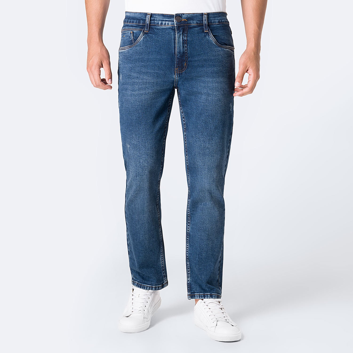 PANTALÓN JEAN SEMIPITILLO DENIM STRETCH HOMBRE PIONIER RHIGEL - 1