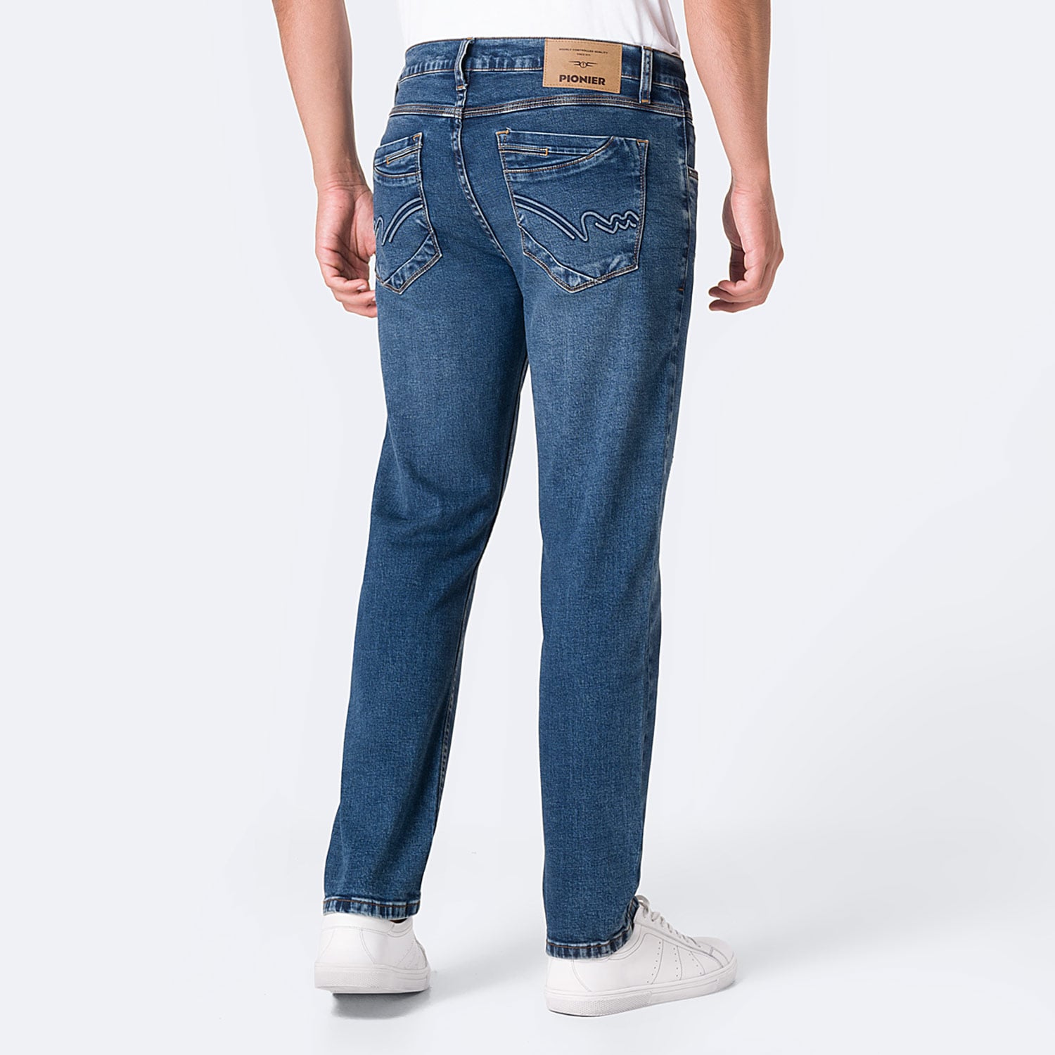 PANTALÓN JEAN SEMIPITILLO DENIM STRETCH HOMBRE PIONIER RHIGEL - 2