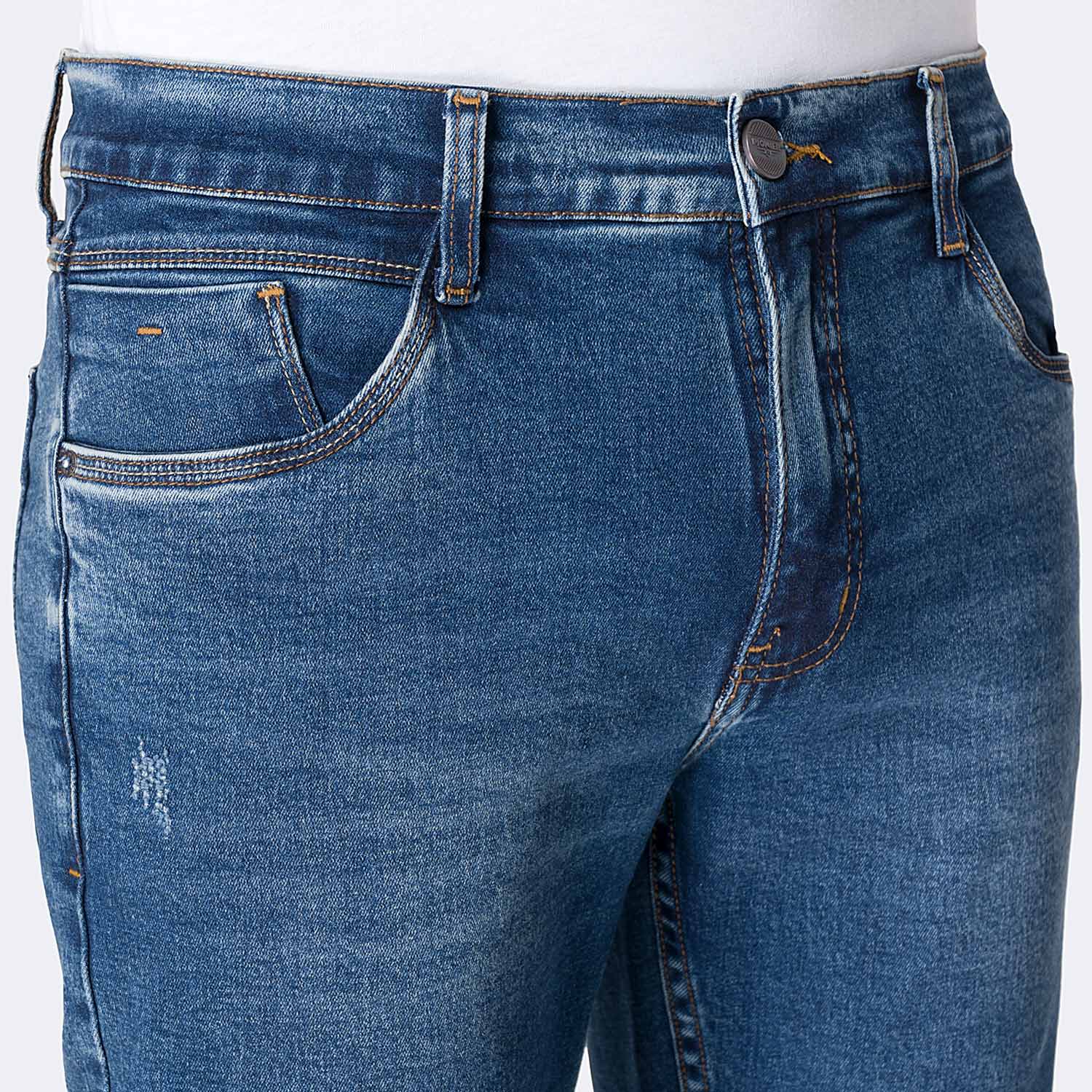 PANTALÓN JEAN SEMIPITILLO DENIM STRETCH HOMBRE PIONIER RHIGEL - 3