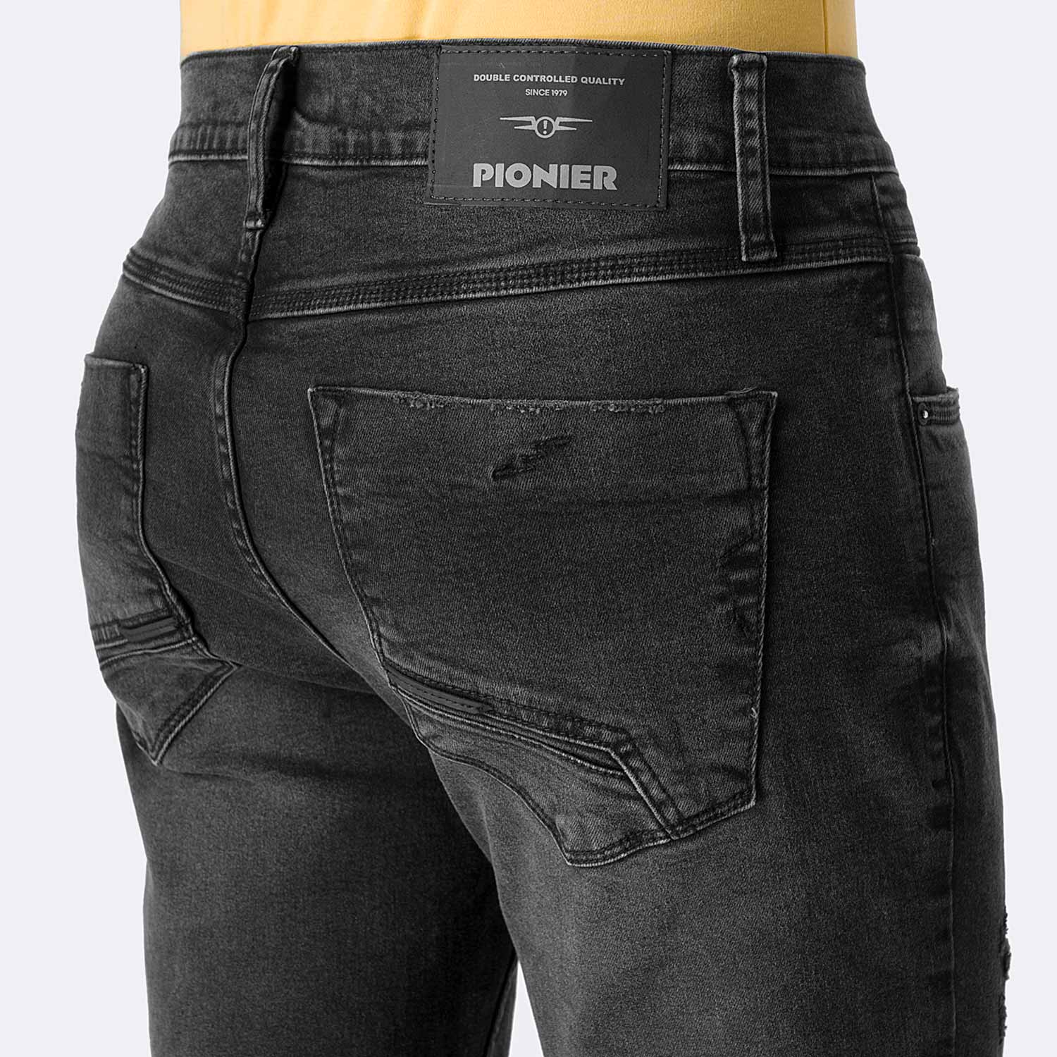 PANTALÓN JEAN PITILLO DENIM STRETCH HOMBRE PIONIER KASSIM - 4