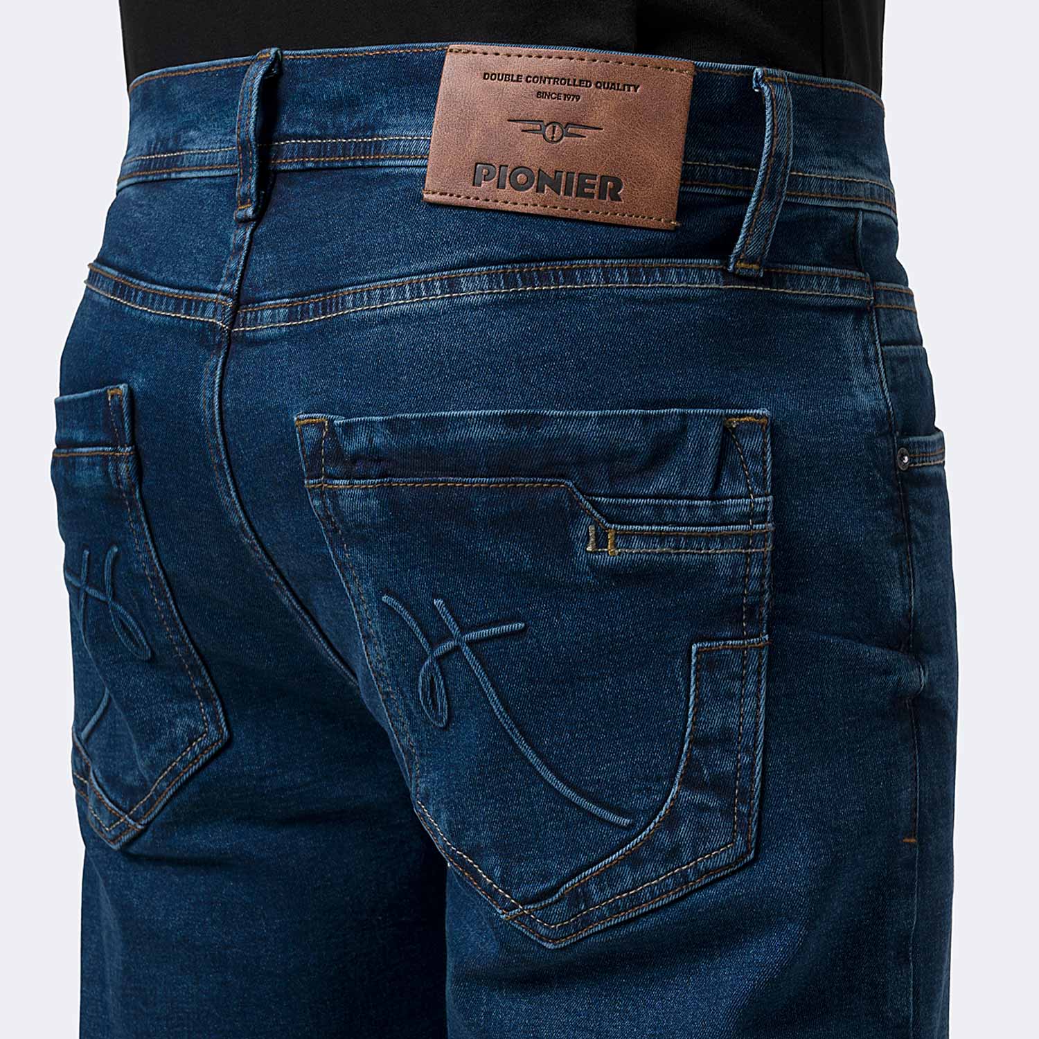 PANTALÓN JEAN SEMIPITILLO DENIM STRETCH HOMBRE PIONIER DARWHIN - 4