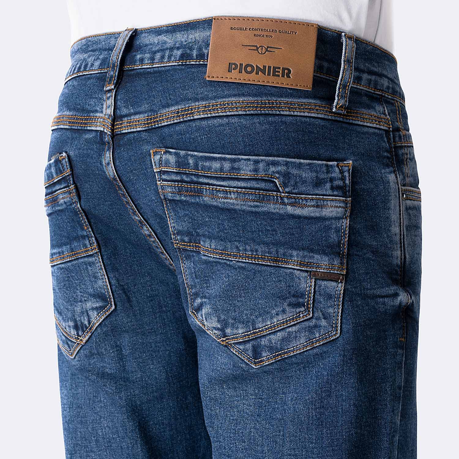 PANTALÓN JEAN SEMIPITILLO DENIM STRETCH HOMBRE PIONIER ELMERT - 4