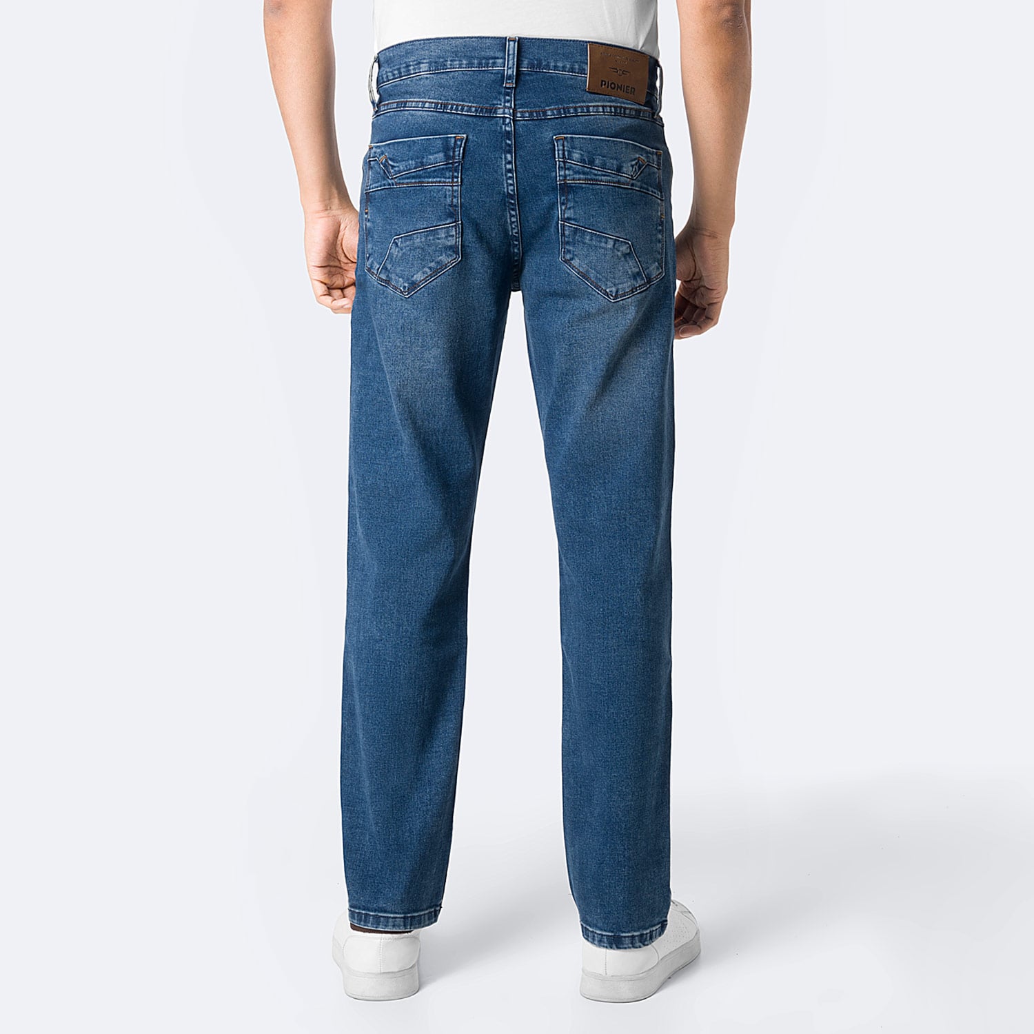PANTALÓN JEAN SEMIPITILLO DENIM STRETCH HOMBRE PIONIER SAIK - 2