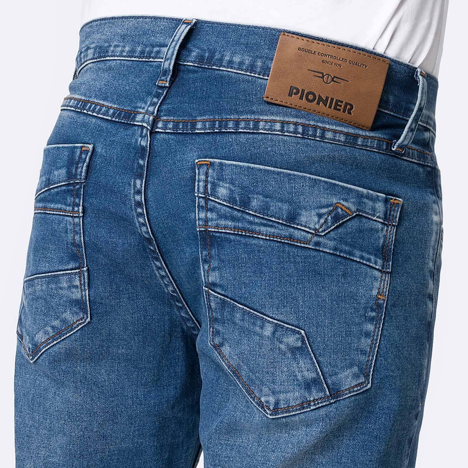 PANTALÓN JEAN SEMIPITILLO DENIM STRETCH HOMBRE PIONIER SAIK - 4