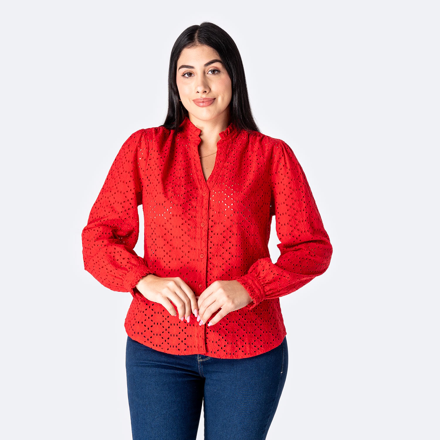 BLUSA BRODERY MUJER PIONIER KHORINA - 1