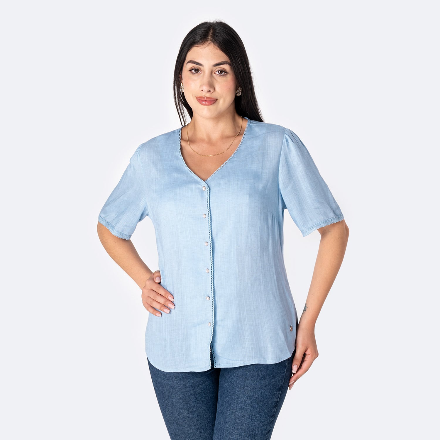 BLUSA LINO MUJER PIONIER BRENDAYA - 1
