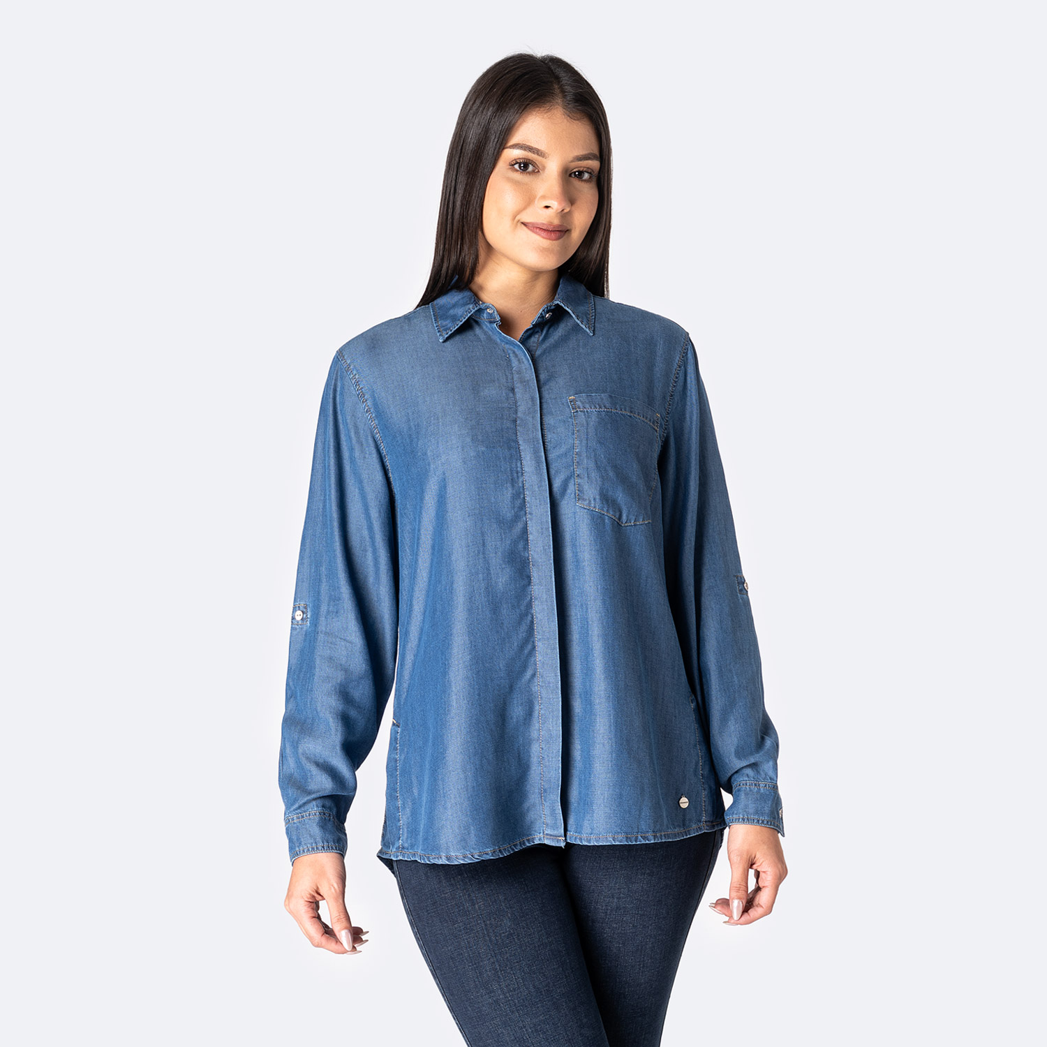 BLUSA DENIM MUJER PIONIER KHELEYA - 1