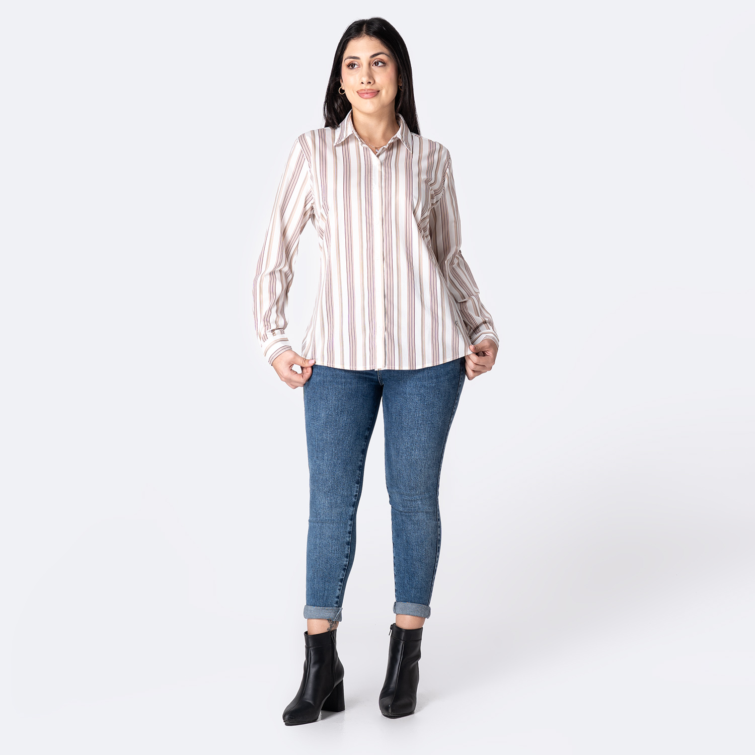 BLUSA LISTADA MUJER PIONIER ARLIM - 3