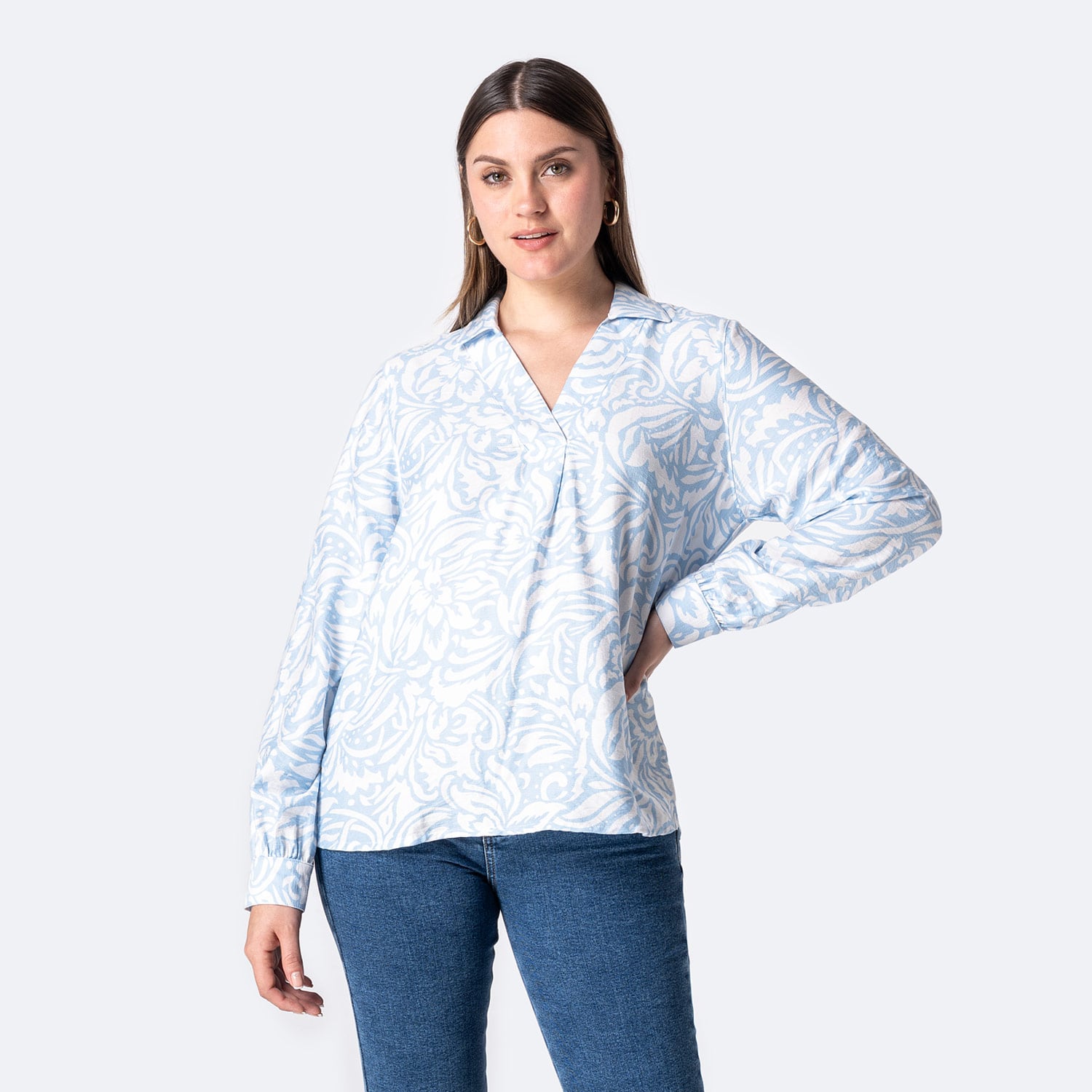 BLUSA POPELINA MUJER PIONIER CERILA - 1