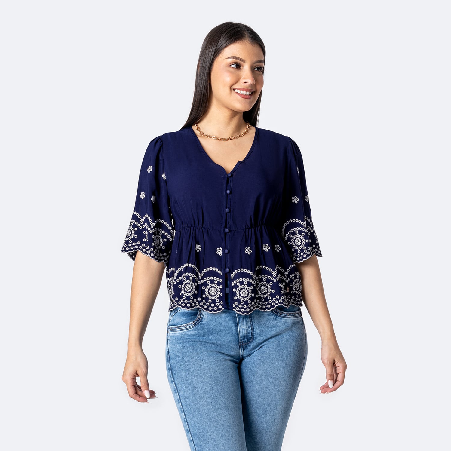 BLUSA POPELINA MUJER PIONIER VADEYA - 1