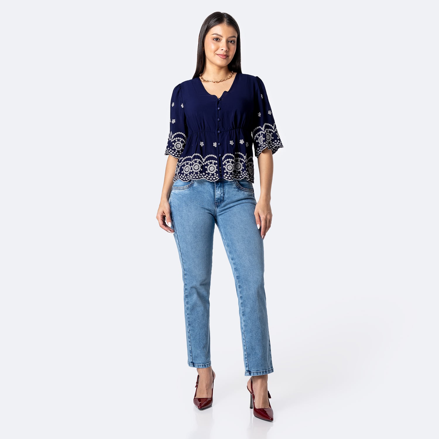 BLUSA POPELINA MUJER PIONIER VADEYA - 3