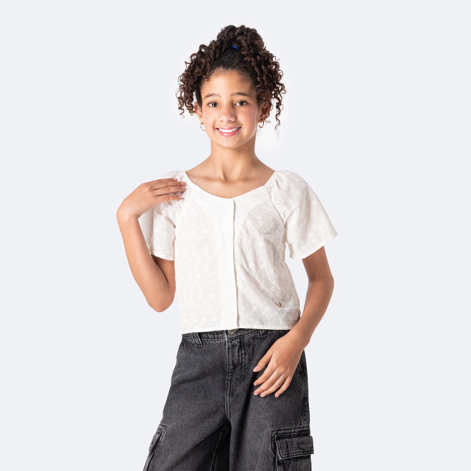 BLUSA BRODERY NIÑA PIONIER CLAUDIH - 1