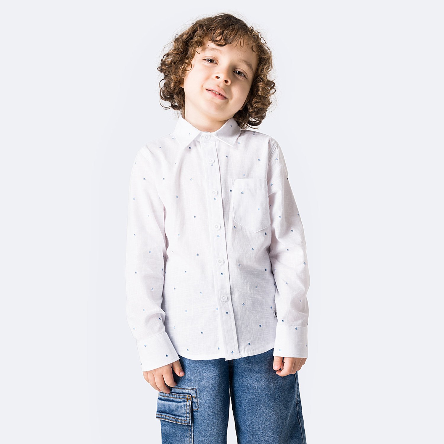CAMISA POPELINA NIÑO PIONIER DAMIANH - 1