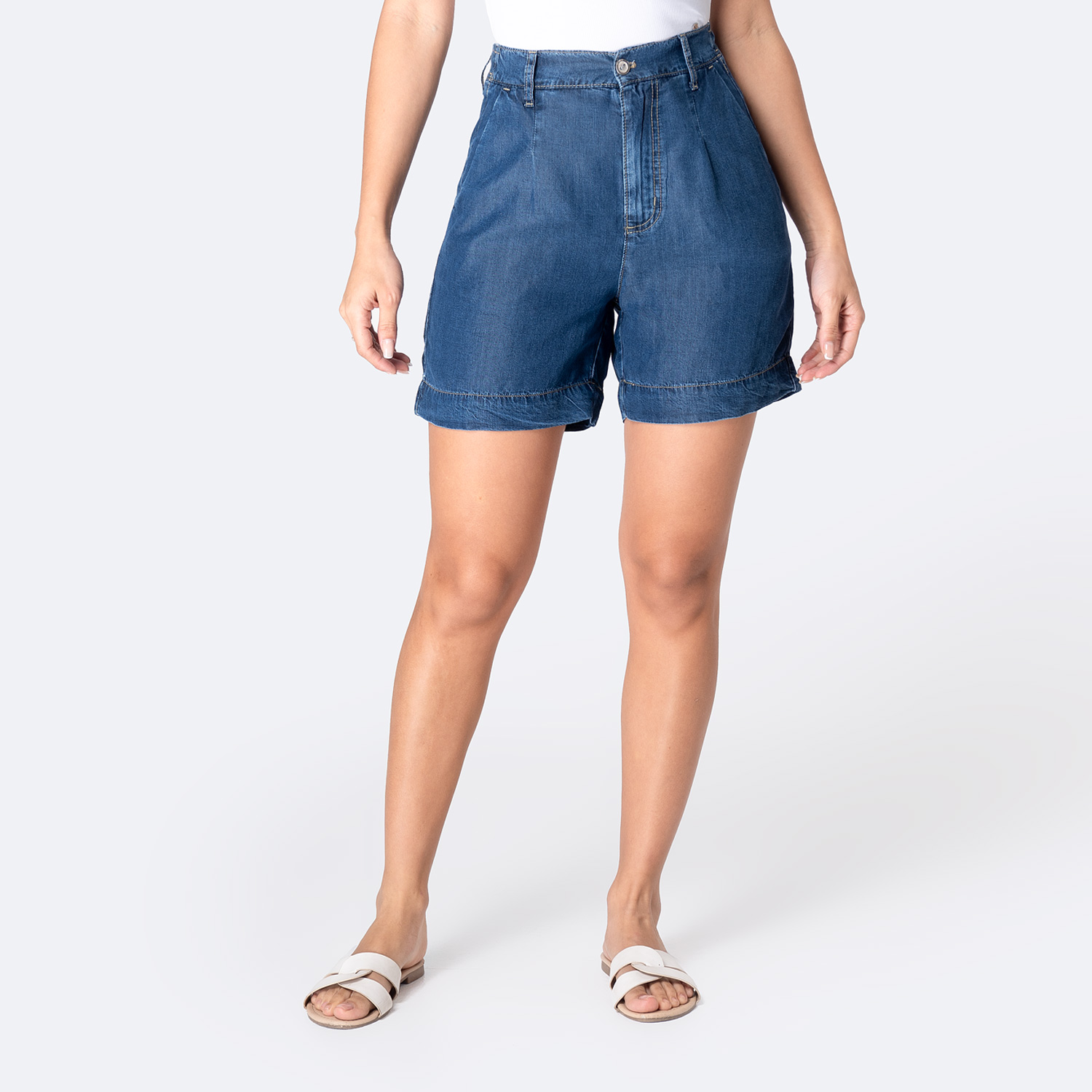 BERMUDA DENIM MUJER PIONIER LYTA - 1