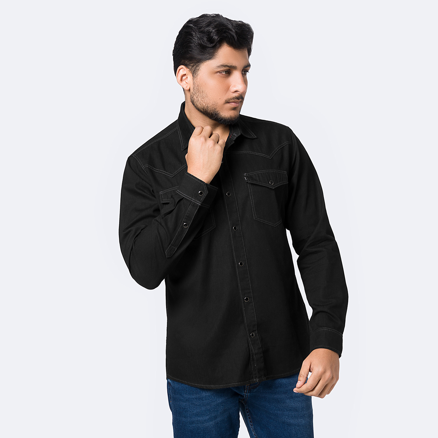 CAMISA DENIM HOMBRE PIONIER BLEICKH - 1