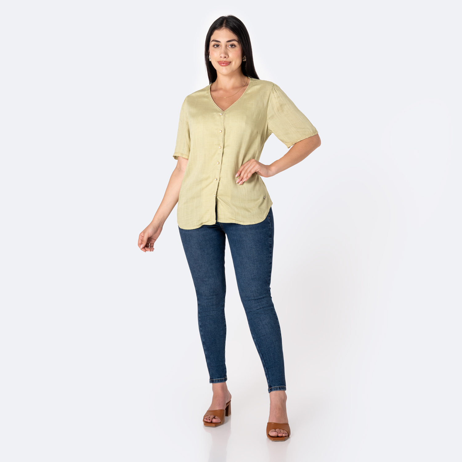 BLUSA LINO MUJER PIONIER BRENDAYA - 3