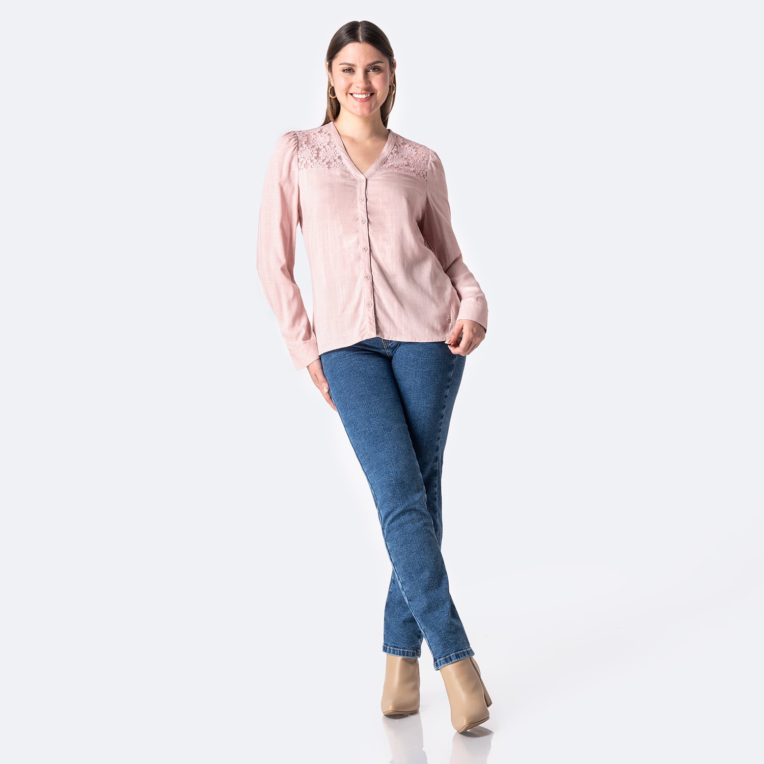 BLUSA LINO MUJER PIONIER LEHIREN - 3