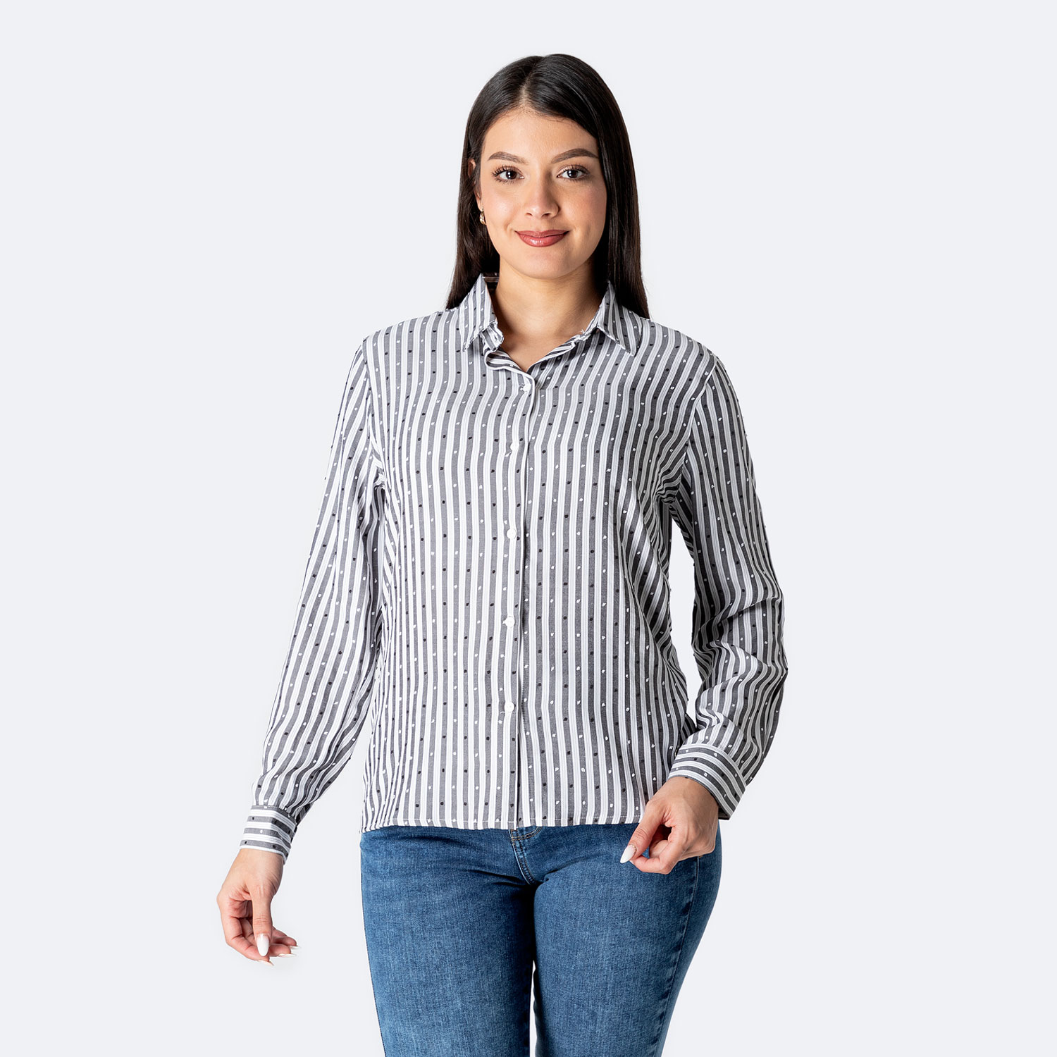 BLUSA LISTADA MUJER PIONIER KARYN II - 1