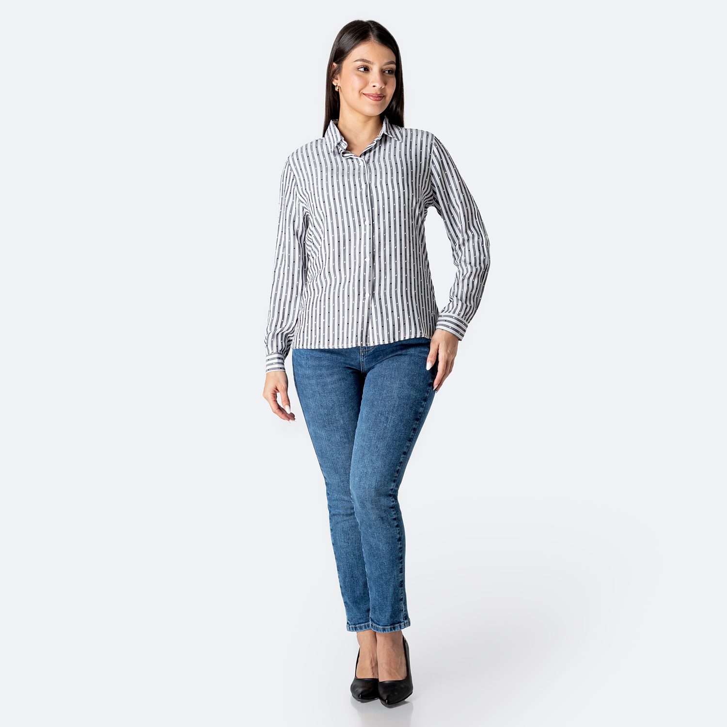 BLUSA LISTADA MUJER PIONIER KARYN II - 4