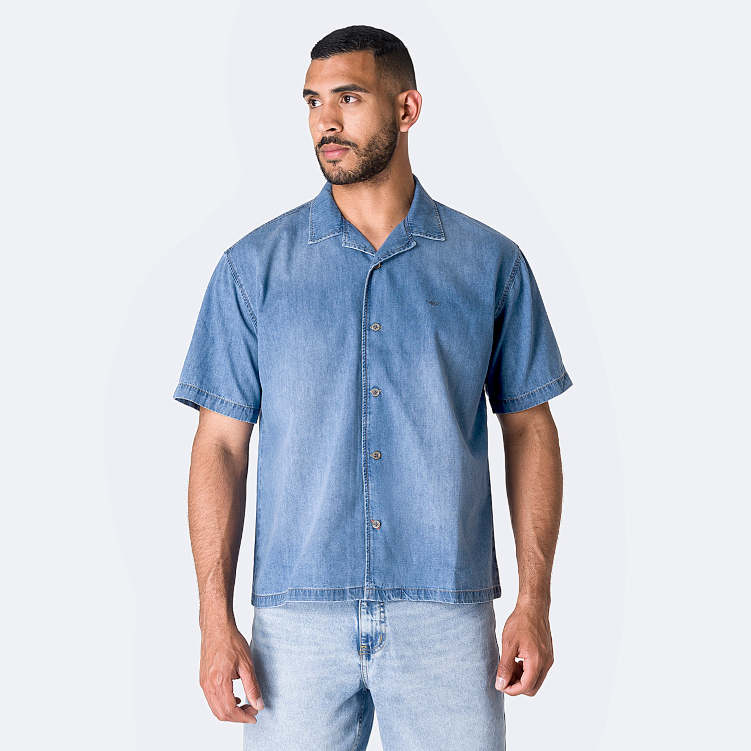 CAMISA DENIM HOMBRE PIONIER SERGIU - 1