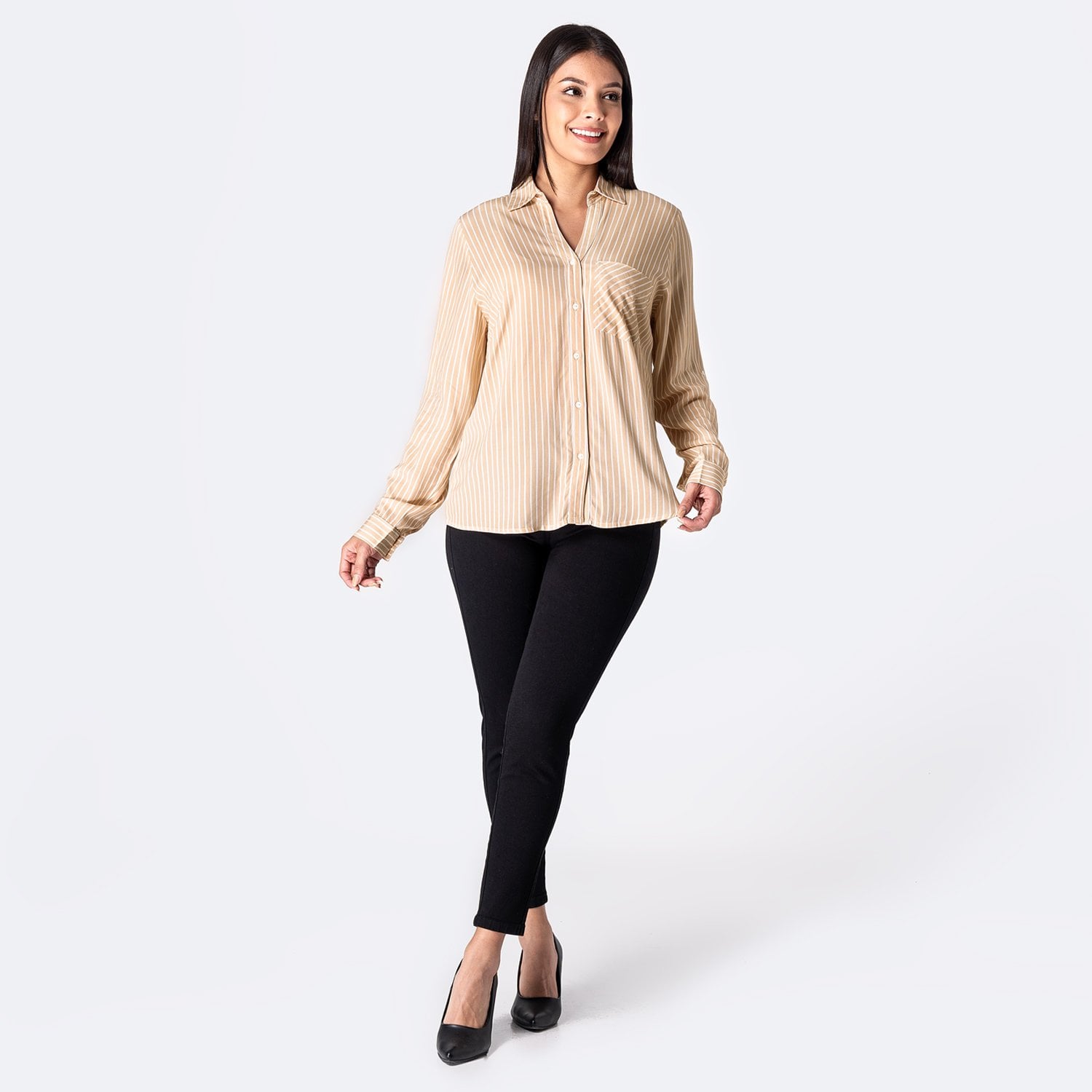 BLUSA LISTADA MUJER PIONIER TALIAH - 3