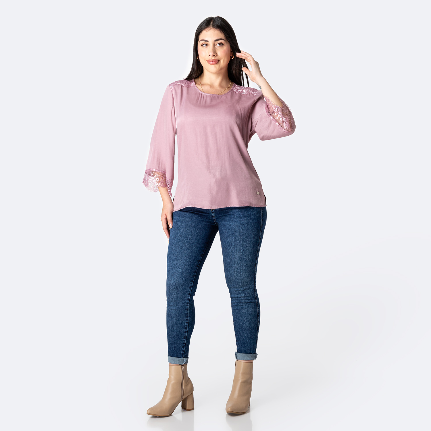 BLUSA SEDA MUJER PIONIER KATRIS - 3