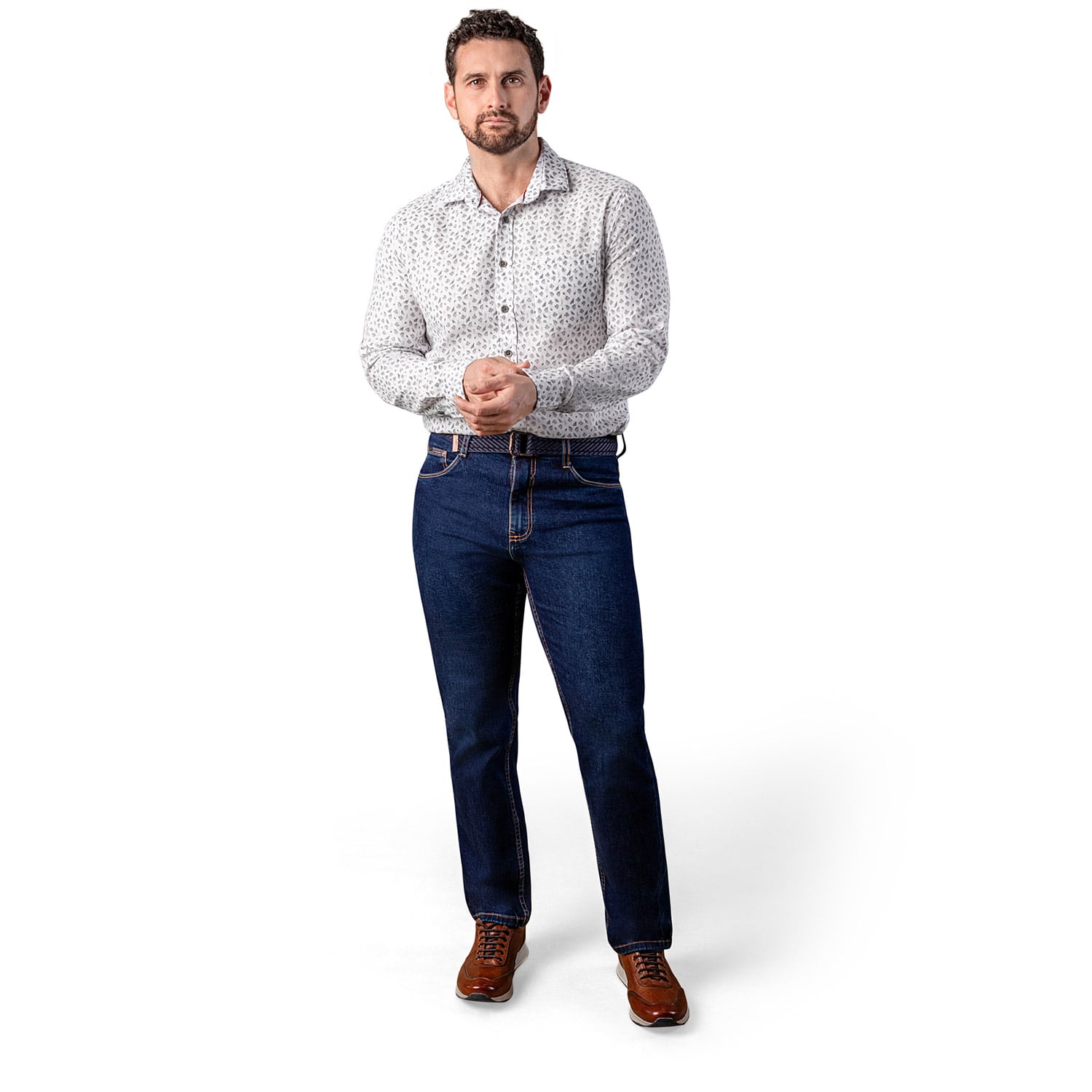 PANTALÓN JEAN SEMIPITILLO DENIM STRETCH HOMBRE PIONIER FORLAND NEW - 1