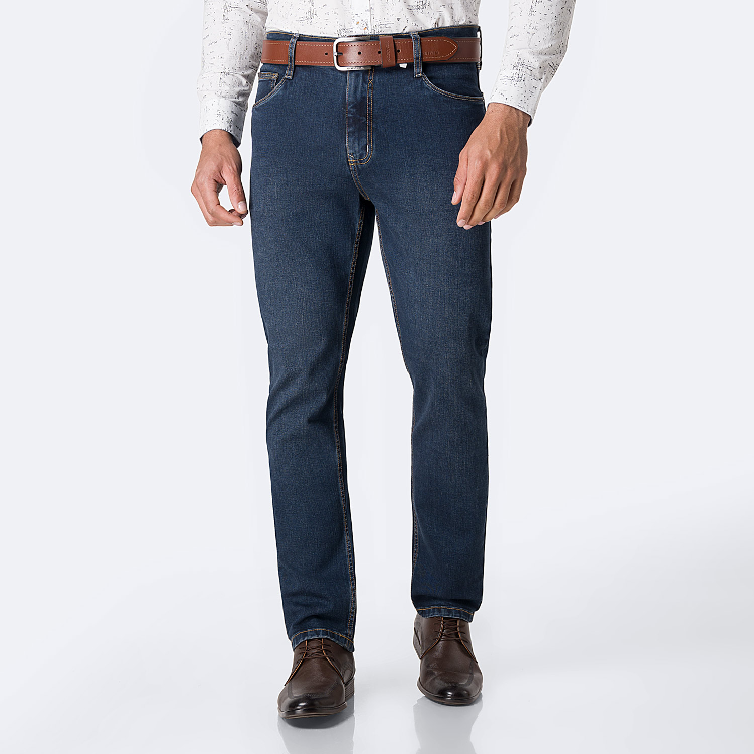 PANTALÓN JEAN SEMIPITILLO DENIM STRETCH HOMBRE PIONIER FORLAND NEW - 1