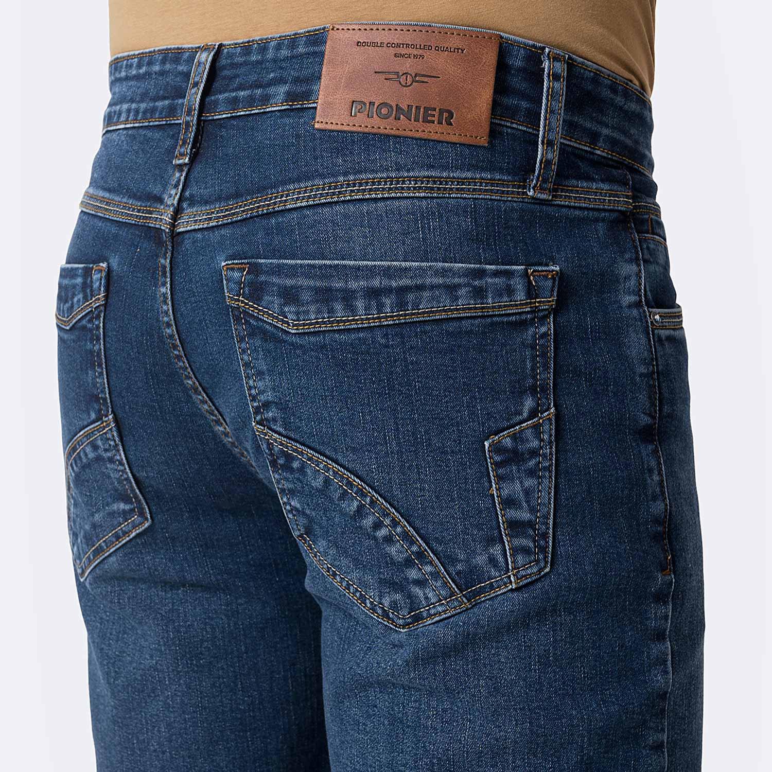 PANTALÓN JEAN SEMIPITILLO DENIM STRETCH HOMBRE PIONIER FRITZZ - 4
