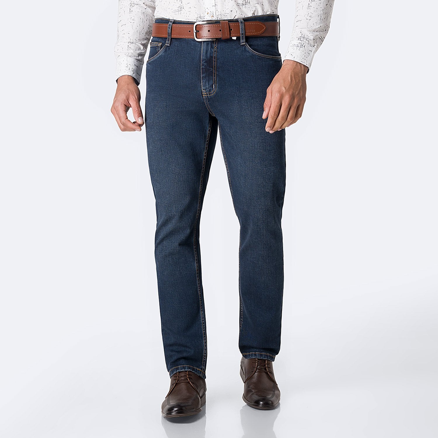 PANTALÓN JEAN SEMIPITILLO DENIM STRETCH HOMBRE PIONIER FORLAND NEW - 1