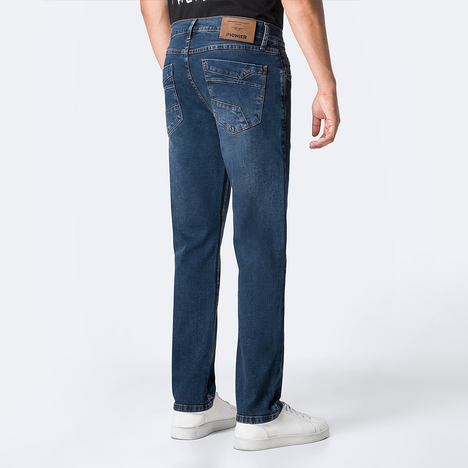 PANTALÓN JEAN SEMIPITILLO DENIM STRETCH HOMBRE PIONIER SAIK - 2